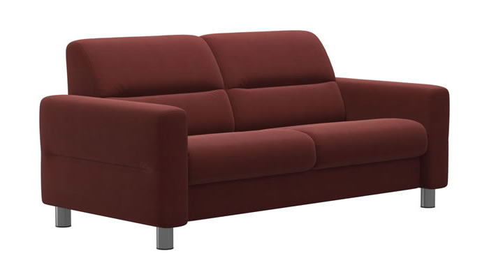Stressless Fiona 2.5 Seater Sofa in Begonia Rust Fabric